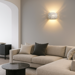 applique in gesso modello saturn con attacco g9