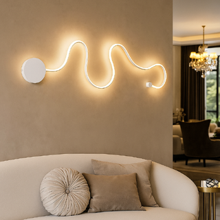 applique da muro a led 28w bianca moderna con 3 colori luce