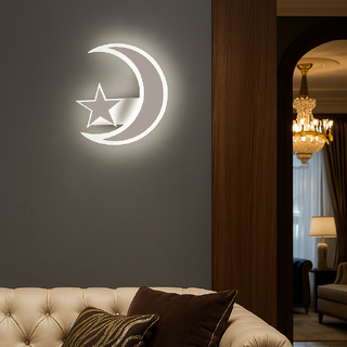 applique modello luna stella a led 11w a 3 colori luce
