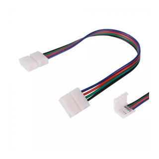 connettore flessibile per strip led smd5050 rgb a 4 pin