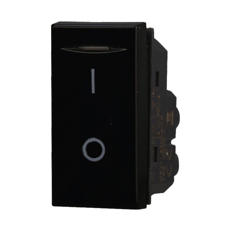 interruttore bipolare ettroit moon an0402 2p 16a nero compatibile axolute