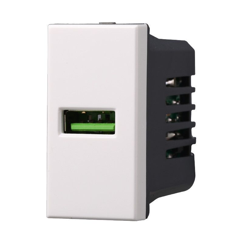 presa caricatore usb-a ettroit moon ab2401 bianca compatibile axolute