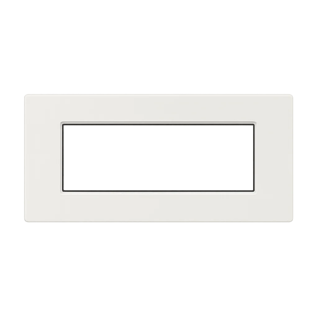 placca ettroit moon an84601 in vetro bianco 6 moduli compatibile axolute