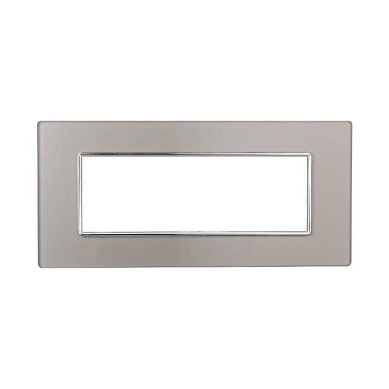 placca ettroit moon vetro silver 6 posti compatibile axolute
