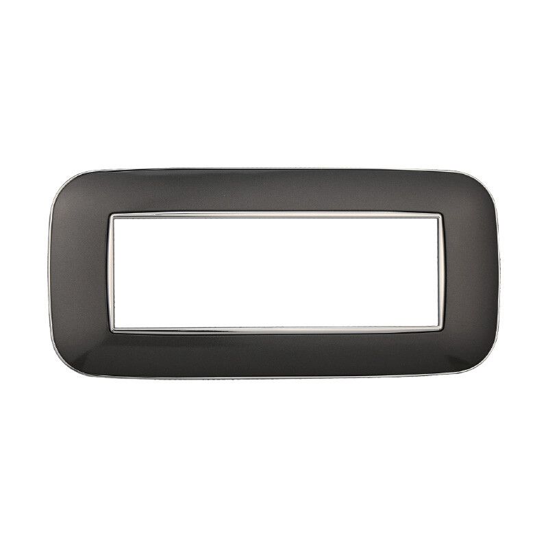 placca ettroit orbis moon 6 moduli acciaio scuro compatibile axolute an91607