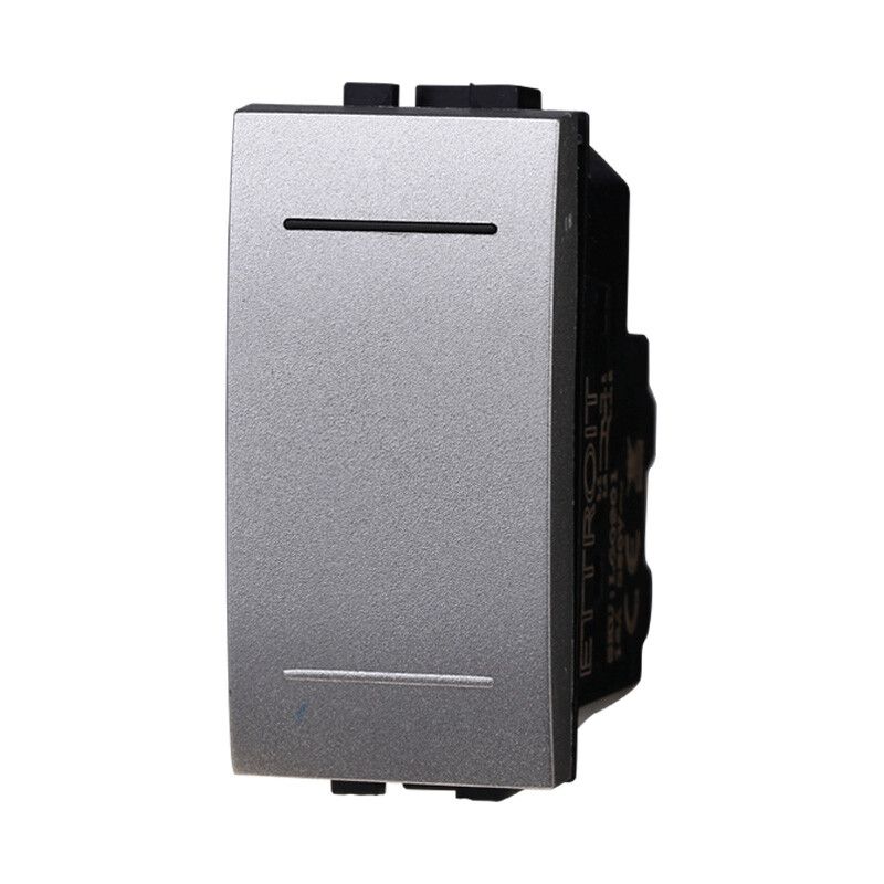 interruttore unipolare ettroit space lg0401 grigio 16a compatibile living