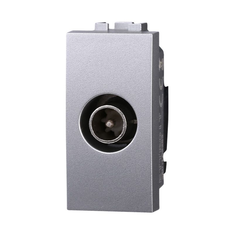 connettore tv maschio passante ettroit lg2253 grigio compatibile living