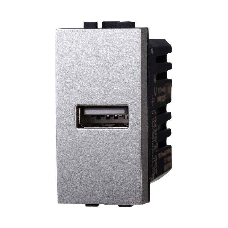 presa caricatore usb ettroit lg2401 2,1 a grigio compatibile living