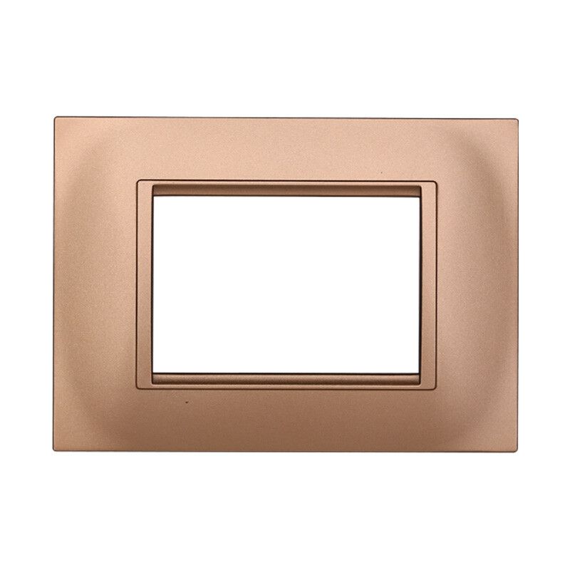 placca quadrata ettroit space ln89311 oro 3 moduli compatibile living
