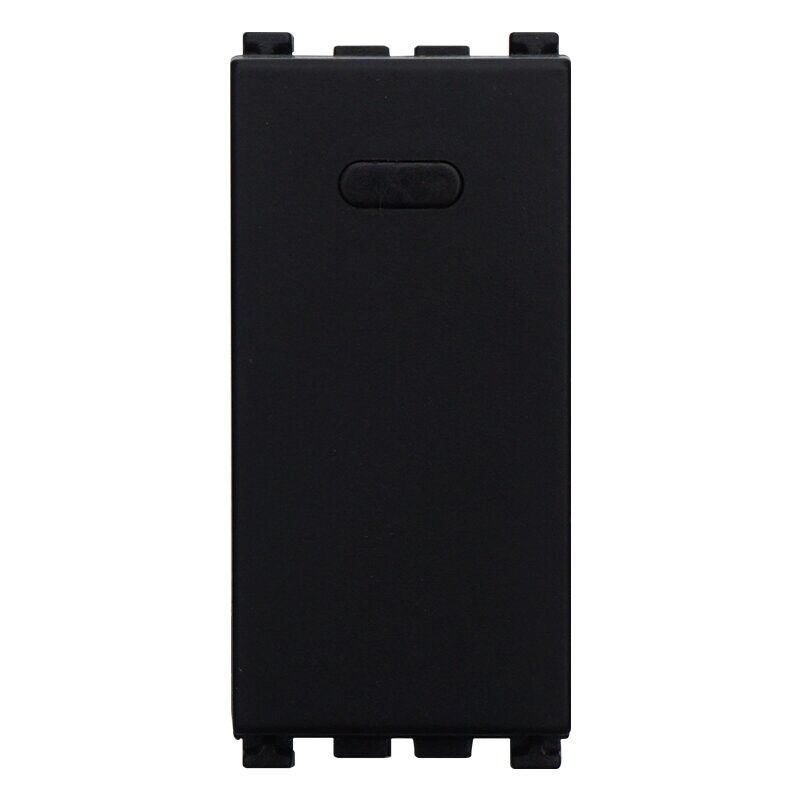 interruttore unipolare ettroit va0401 nero compatibile vimar arkè