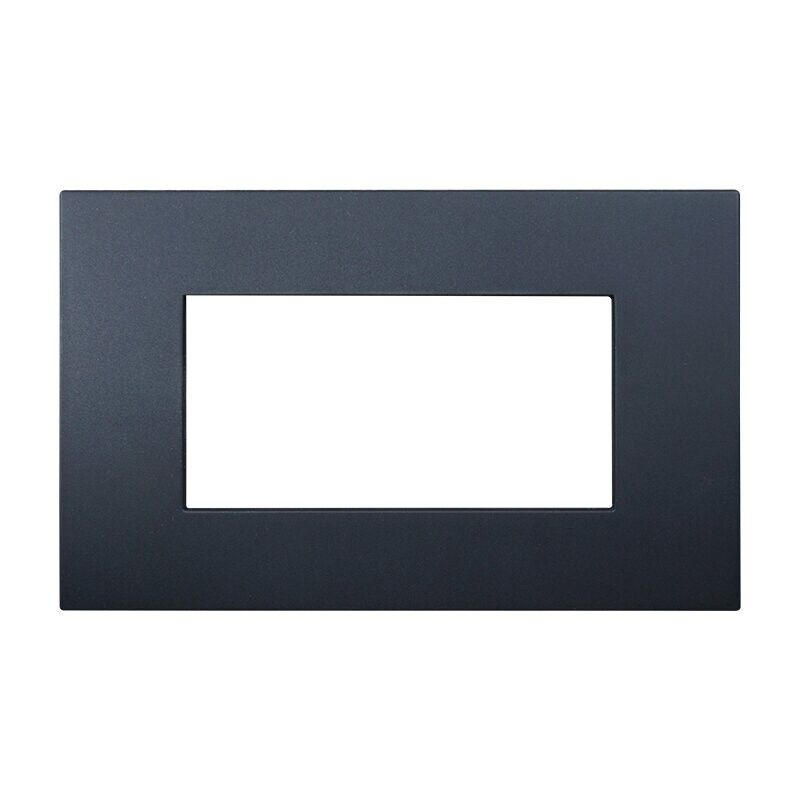 placca ettroit venus va83402 4 moduli nera compatibile vimar arke