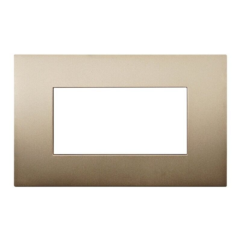 placca ettroit venus va83411 4 moduli oro compatibile vimar arke