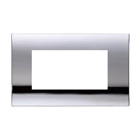 placca ettroit venus va83413 4 moduli cromato lucido compatibile vimar arke