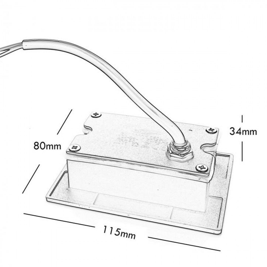 segnapasso led universo es49-g3c 3w ip65 per scatola 503 grigio cct - dettaglio 3
