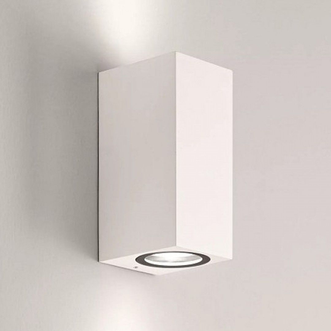 Applique da Esterno ip55 Muro doppia illuminazione giardino parete balcone gu10 | Bianco | Leroy Applique da Esterno ip55 Muro doppia illuminazione giardino parete balcone gu10 | Bianco | Leroy
