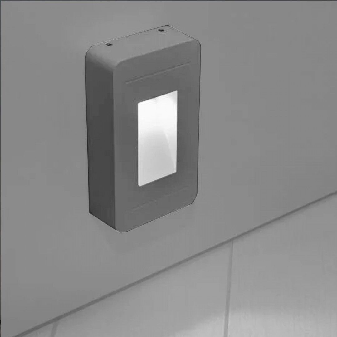 segnapasso da esterno cube universo es62-gn led 12w grigio - dettaglio 2