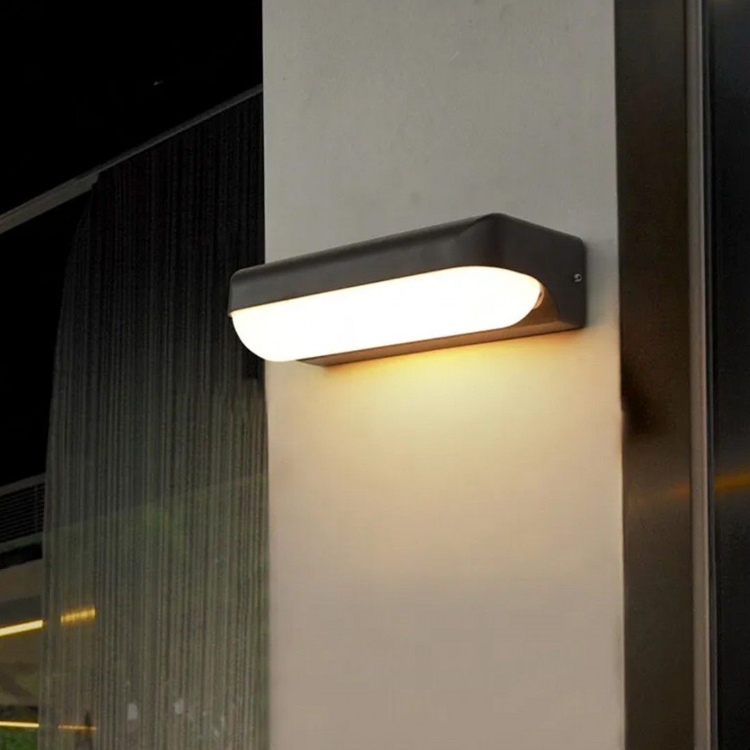 applique da esterno universo es63-bf led 12w ip65 bianco freddo - dettaglio 2