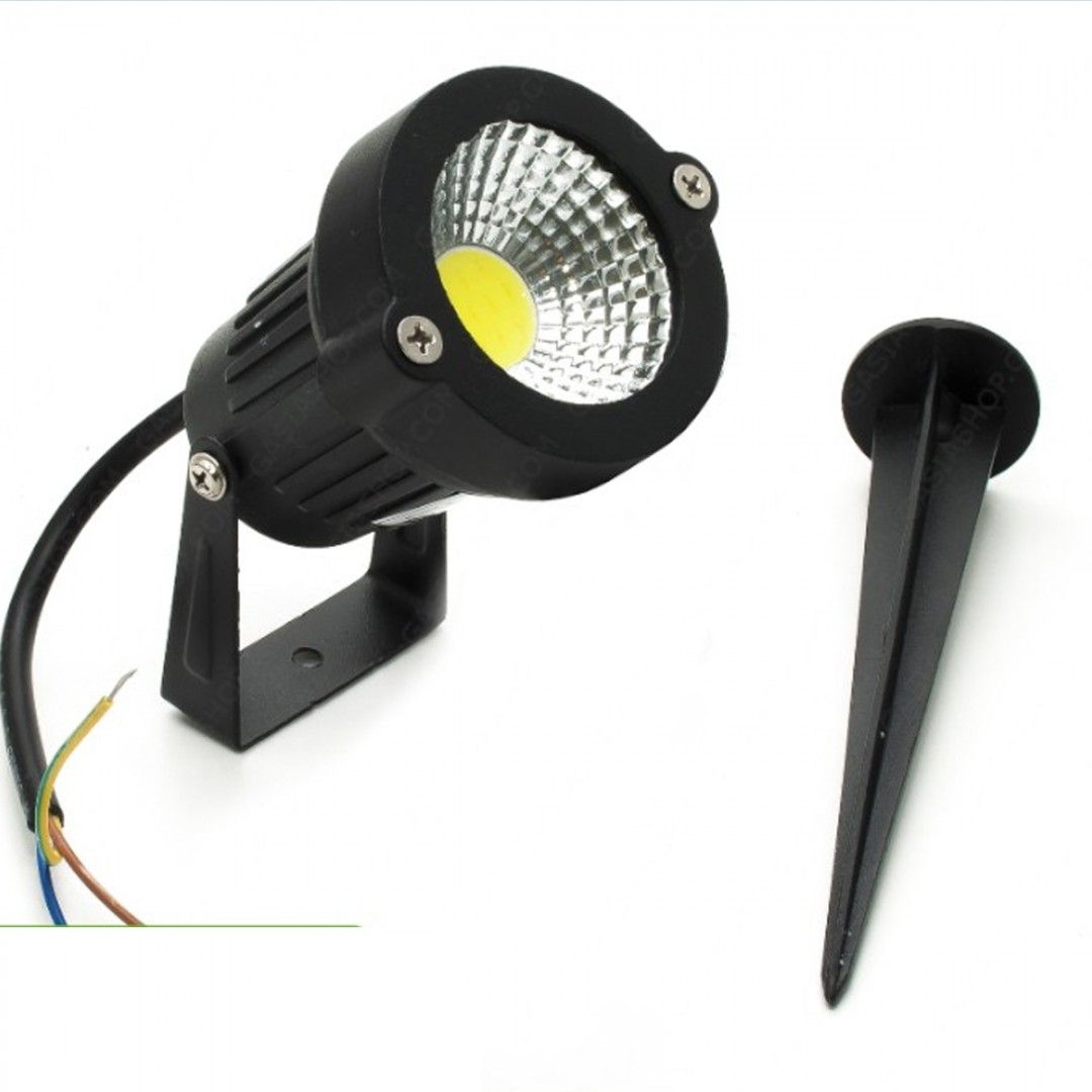 faretto led da terra universo es06-n con picchetto orientabile 5w