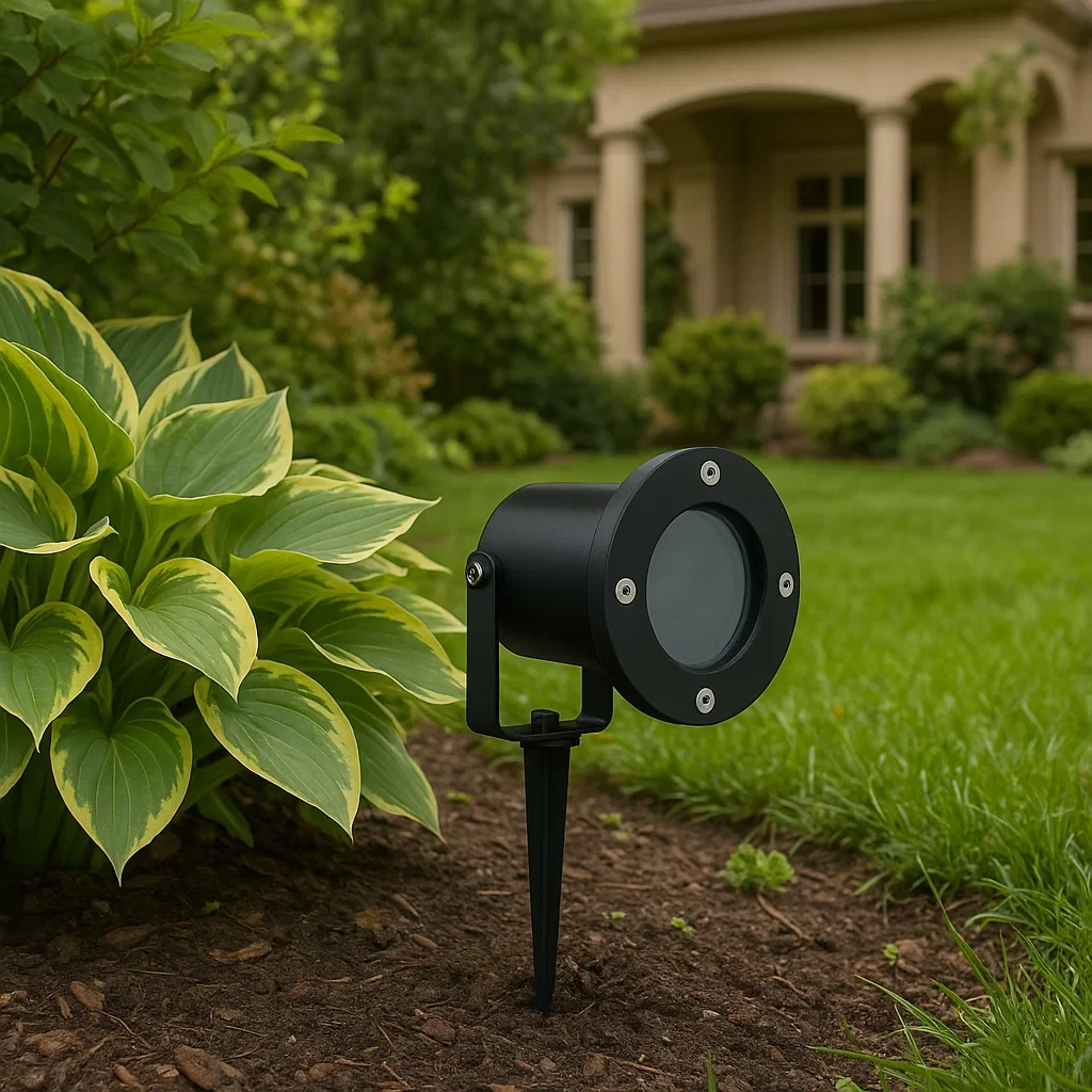 faretto a picchetto universo es12-n orientabile ip65 per lampadina gu10