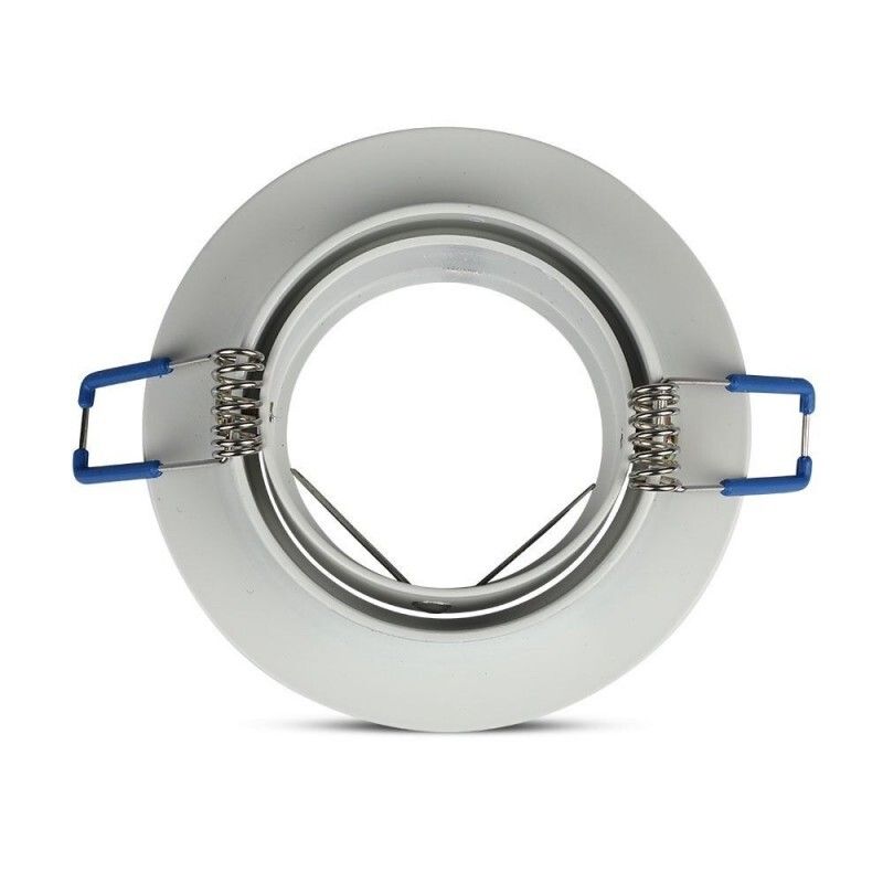 portafaretto da incasso v-tac vt-782rd-wh gu10 bianco orientabile - dettaglio 3