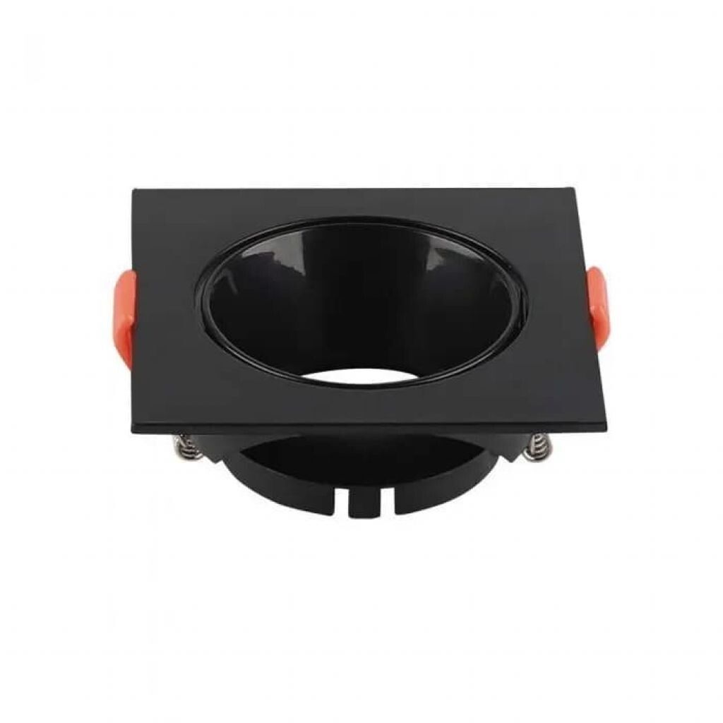portafaretto da incasso v-tac vt-932-b gu10 quadrato nero