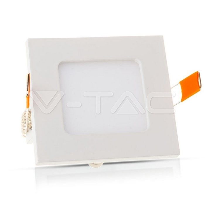 pannello led da incasso quadrato v-tac vt-307 sq 3w bianco freddo