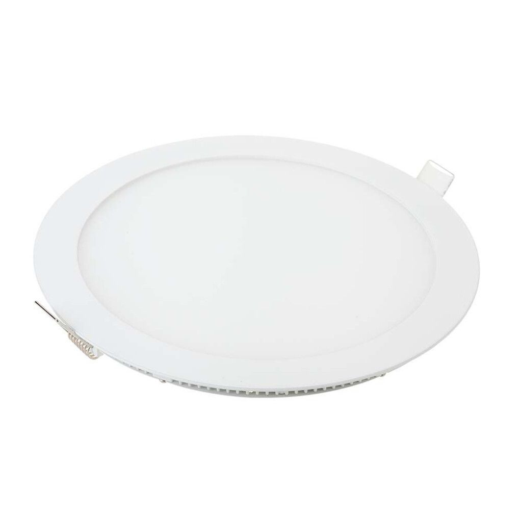 mini pannello led da incasso rotondo v-tac vt-1807-n 18w 2700k
