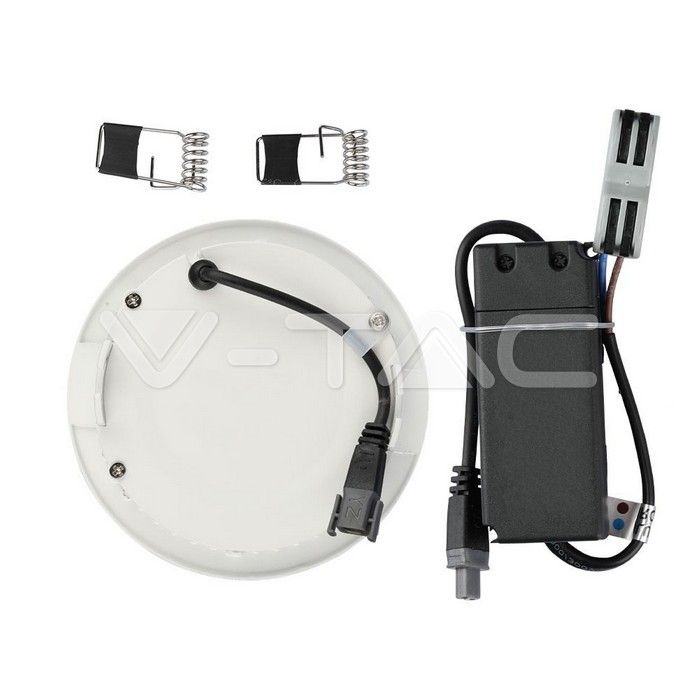 pannello led da incasso v-tac vt-624 24w rotondo 6400k samsung - dettaglio 3