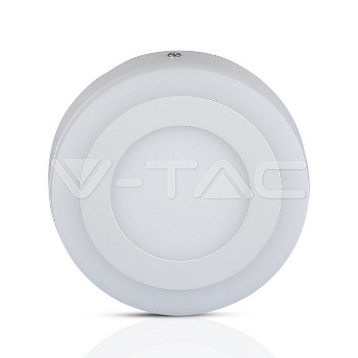 pannello led v-tac vt-2209 twin rotondo 22w 6000k da superficie