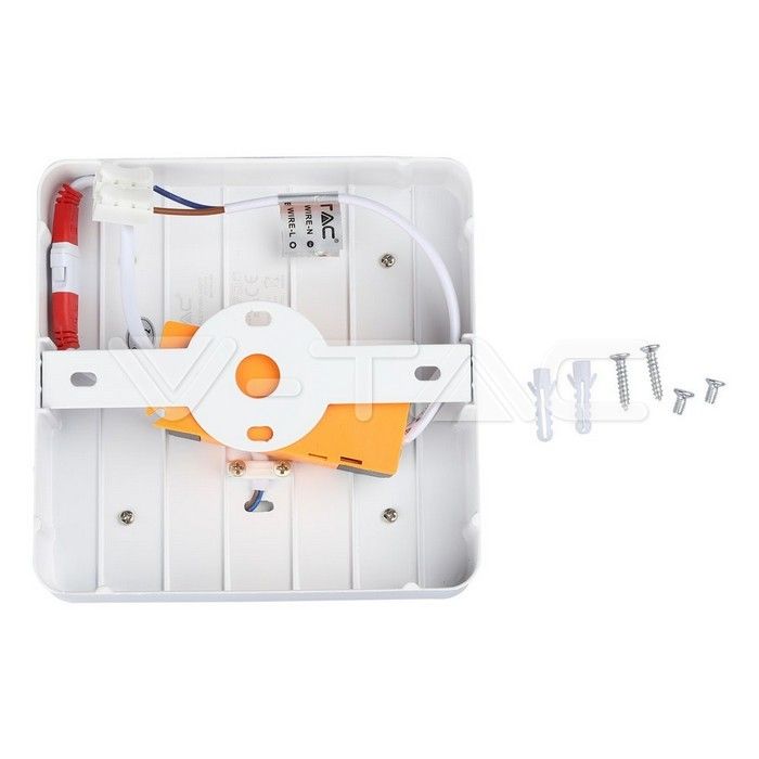 pannello led superficie twin quadrato v-tac vt-2209 22w 4500k - dettaglio 3