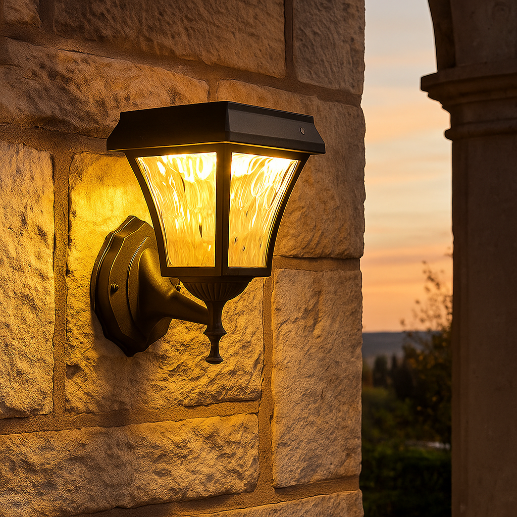 applique solare led vtac 3 colori vt-982-s 2w ip65 nero opaco - dettaglio 2