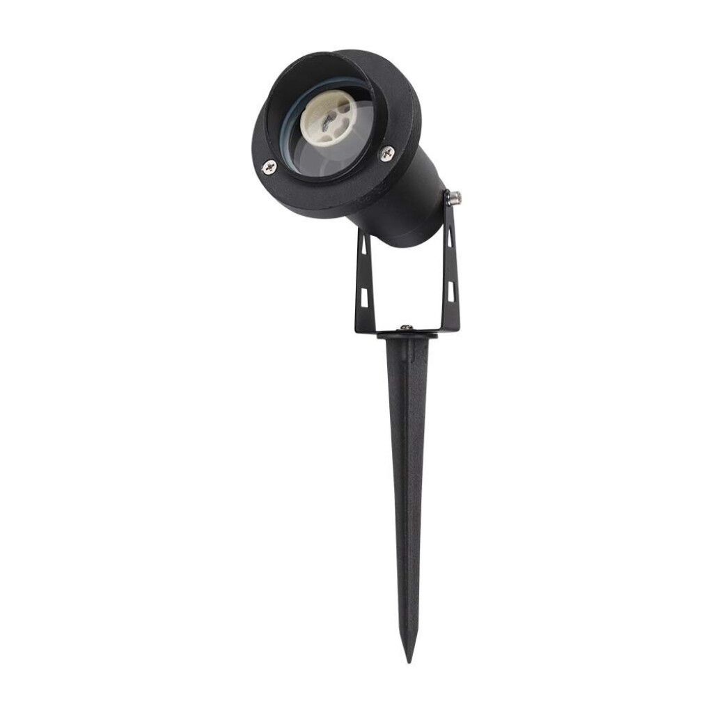 picchetto da giardino v-tac vt-1126 gu10 orientabile nero ip65 - dettaglio 2