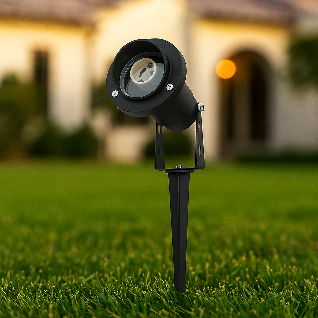 picchetto da giardino v-tac vt-1126 gu10 orientabile nero ip65