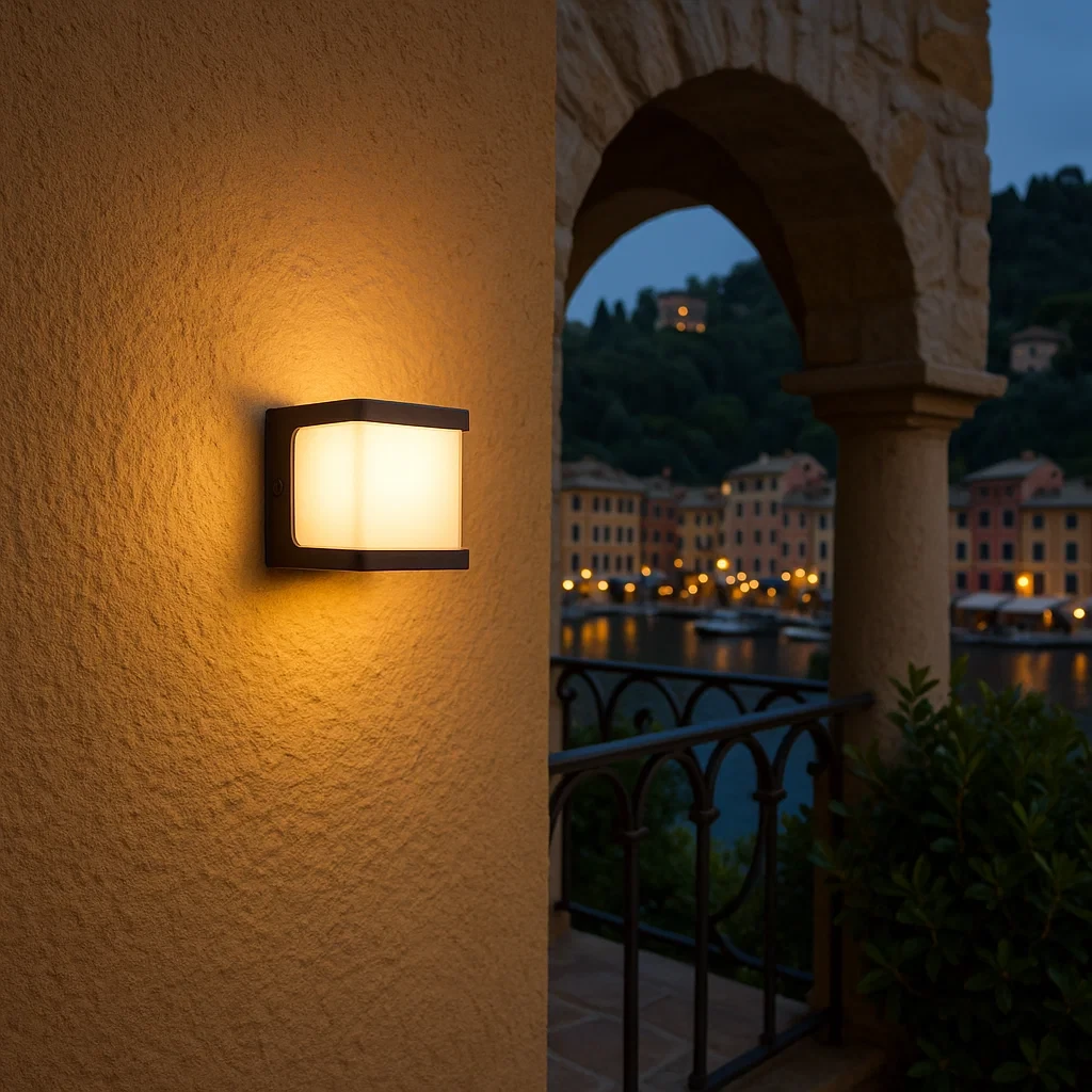 applique led da esterno v-tac vt-708 8w marrone 4000k ip65 - dettaglio 3