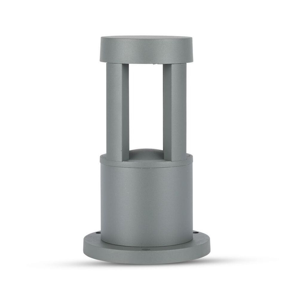 paletto led da giardino v-tac vt-830 10w 4000k grigio ip65 - dettaglio 3