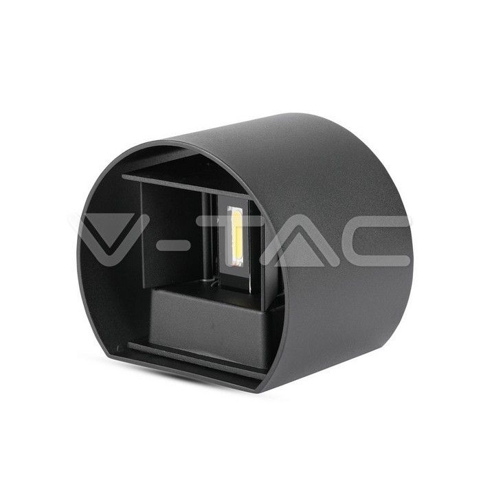 applique da esterno v-tac vt-756 6w nera ip65 luce calda - dettaglio 2