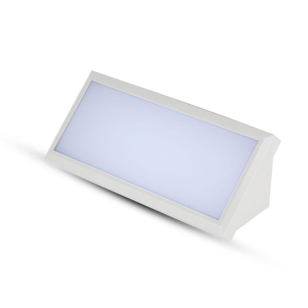 lampada led da muro angolare v-tac vt-5142 12w 4000k ip65 bianca - dettaglio 2