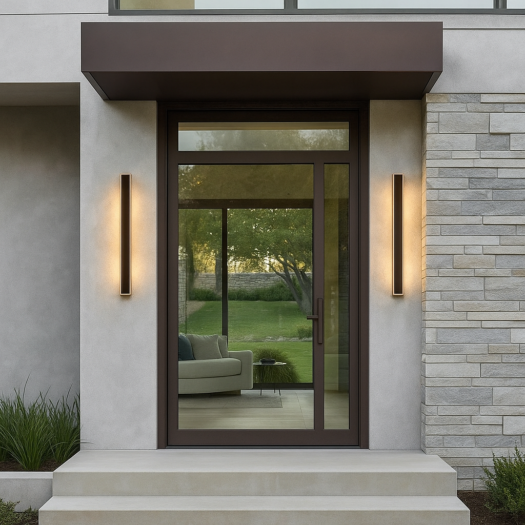 applique led da esterno v-tac vt-11117-c 17w corten 4000k ip65