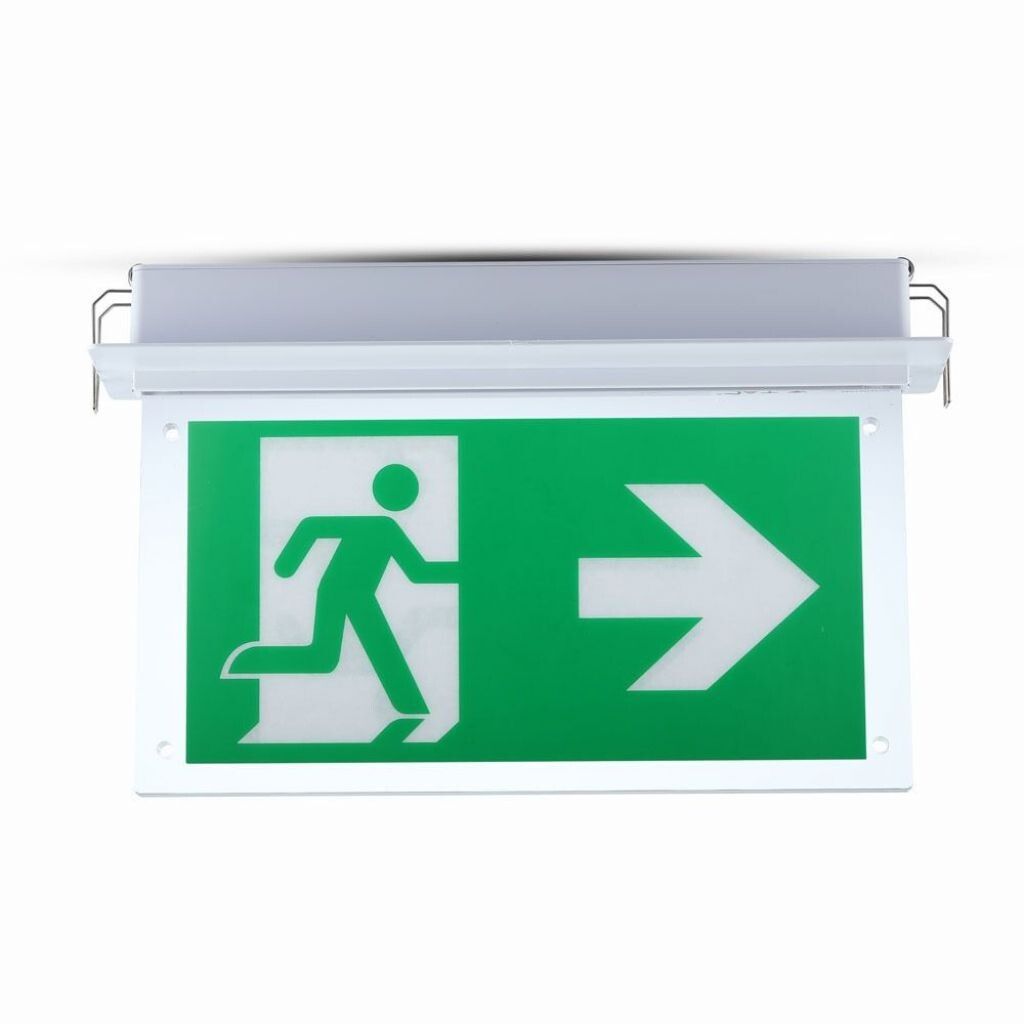 lampada di emergenza led da incasso v-tac vt-522-s-12 2w 6000k