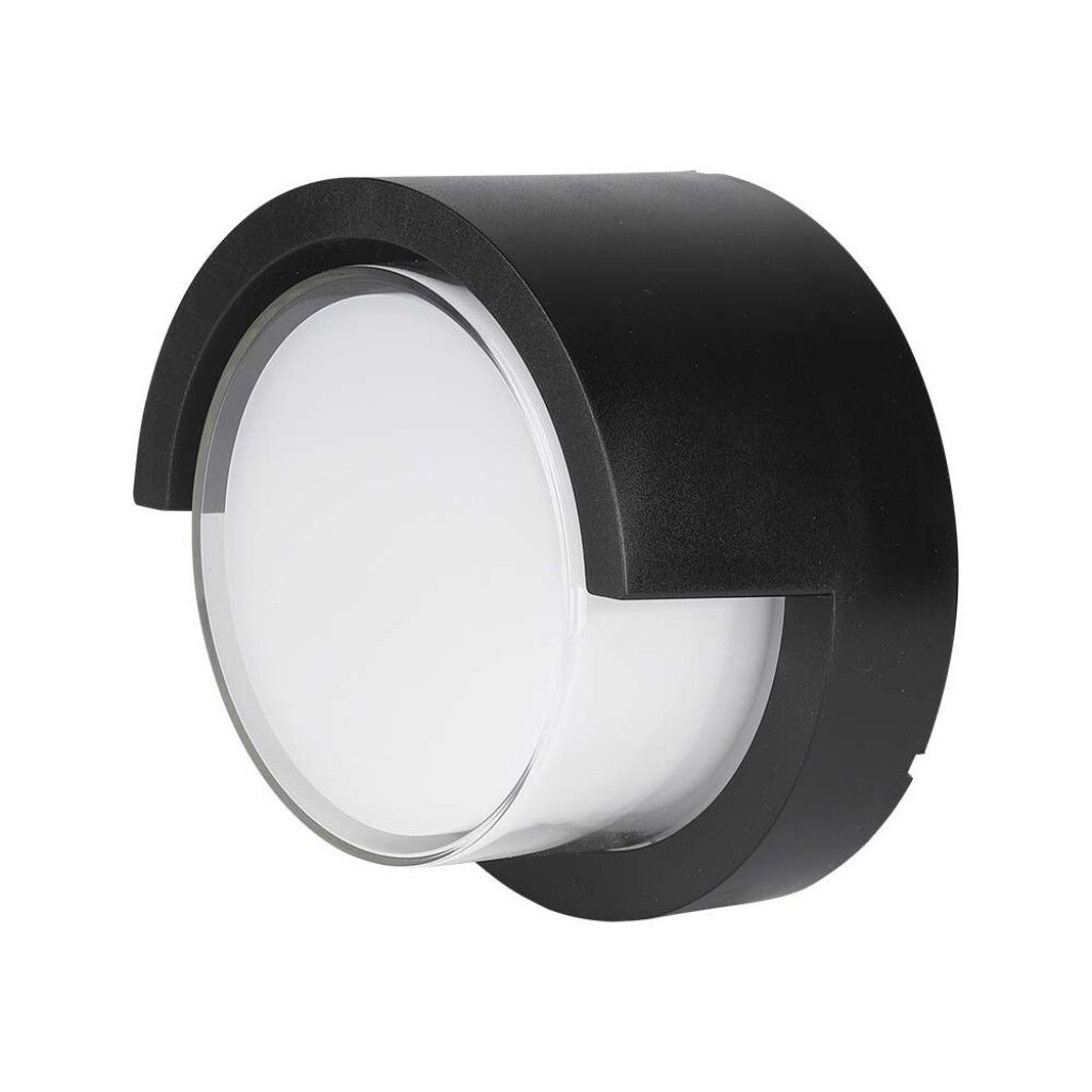 applique da esterno led v-tac vt-827-rd-n 12w 3000k ip65 nera - dettaglio 2