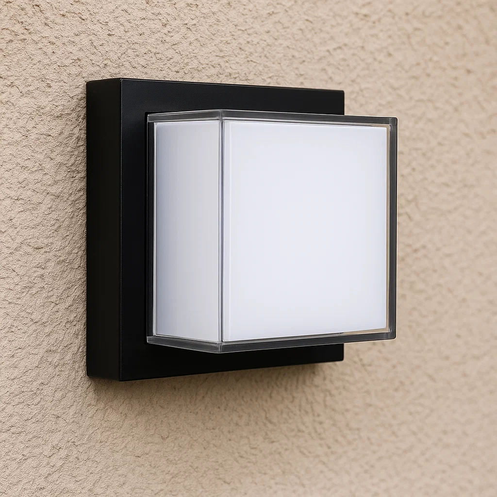 applique led da esterno v-tac vt-828 12w 4000k ip65 nera
