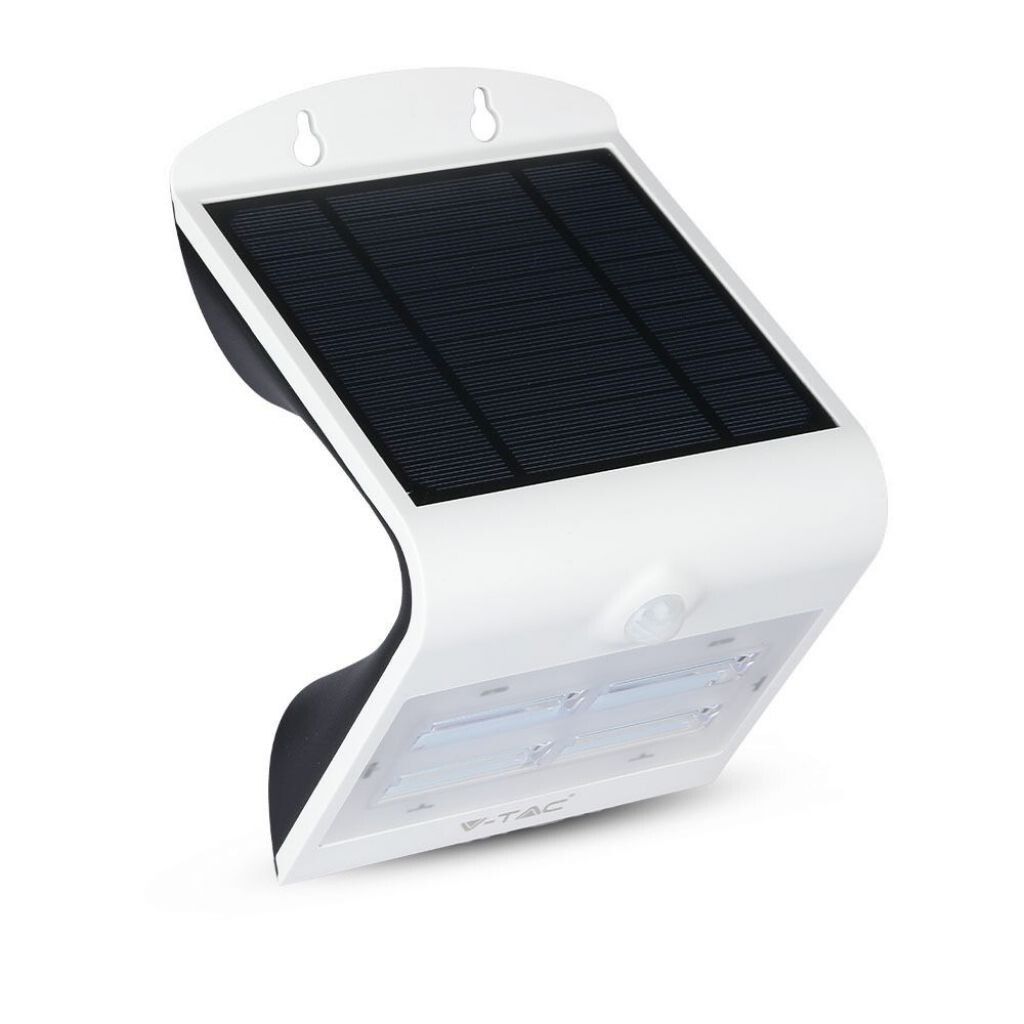lampada solare led da parete v-tac vt-768 3w con sensore pir ip65 - dettaglio 2