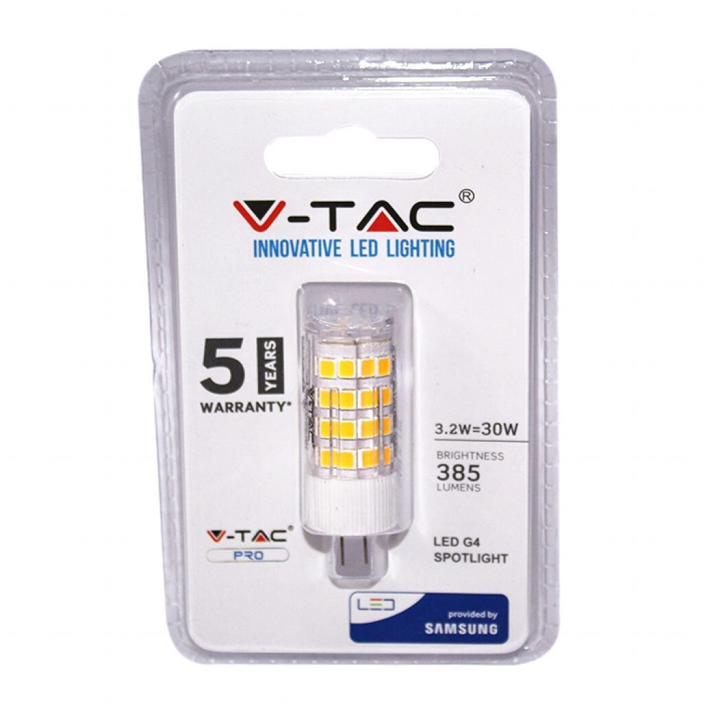 lampadina led capsula g4 v-tac vt-234 3,2w 6400k