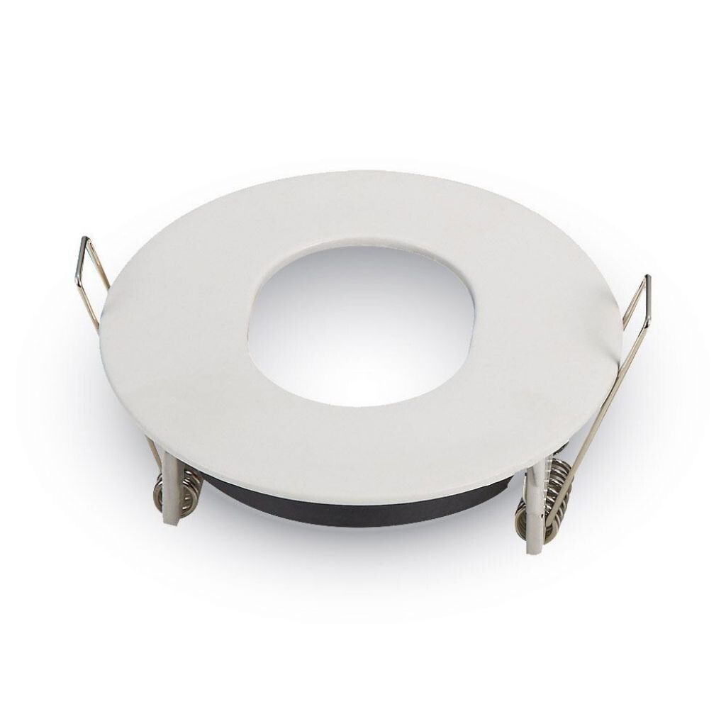 portafaretto da incasso rotondo v-tac vt-786rd gu10 bianco opaco