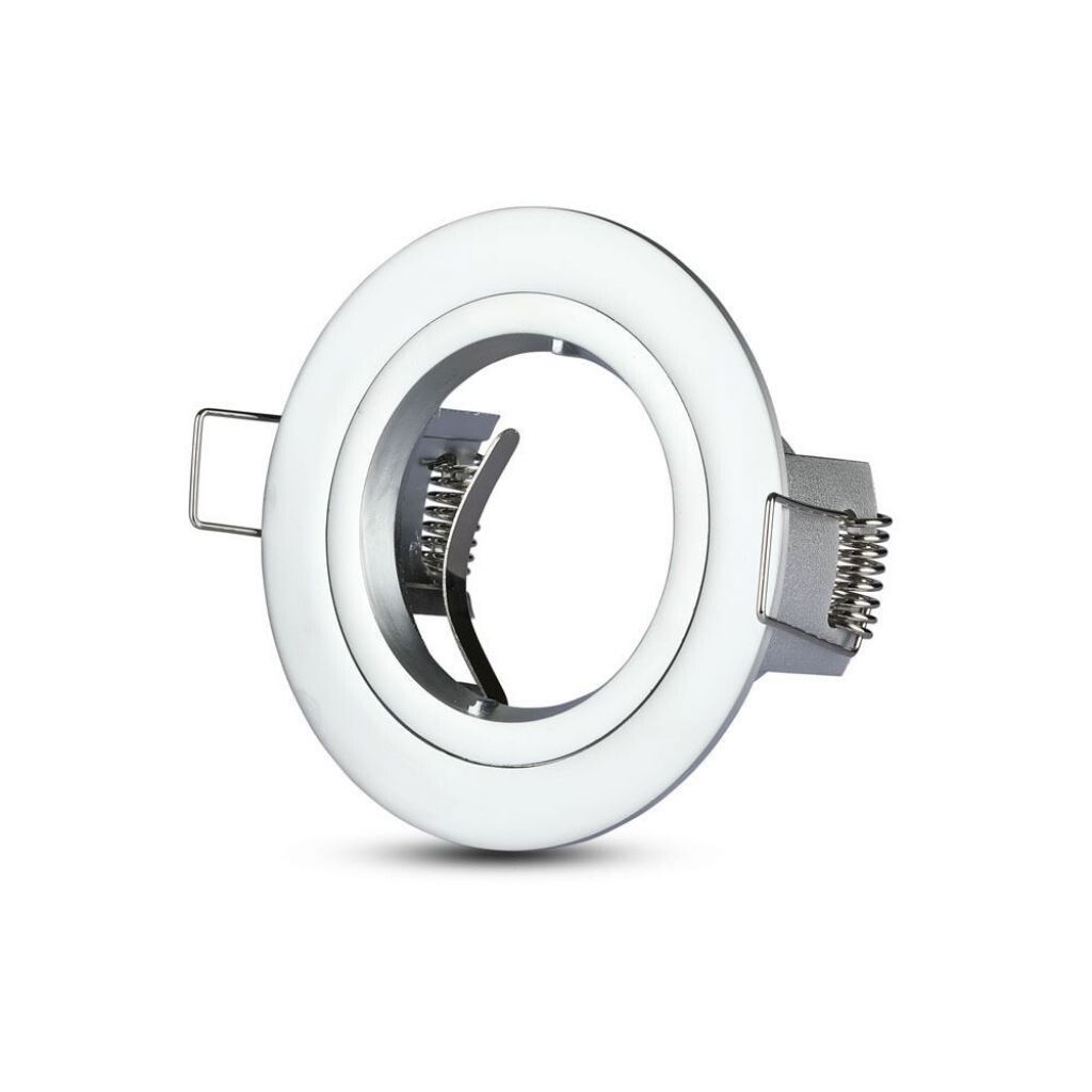 portafaretto da incasso v-tac vt-774-mg gu10 rotondo grigio metallico
