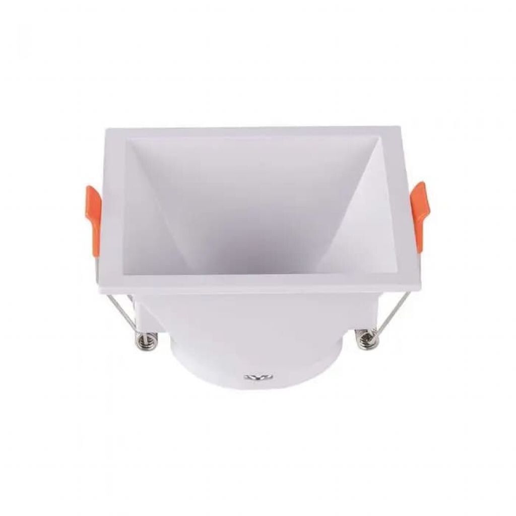 portafaretto da incasso v-tac vt-927-w gu10 quadrato bianco