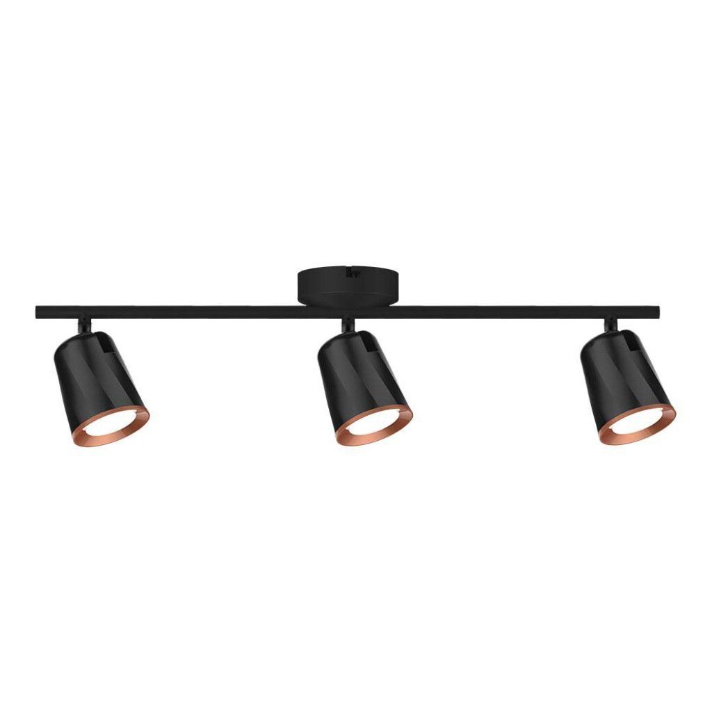 applique led v-tac vt-818-b-n tripla orientabile nera 3000k 15w - dettaglio 2