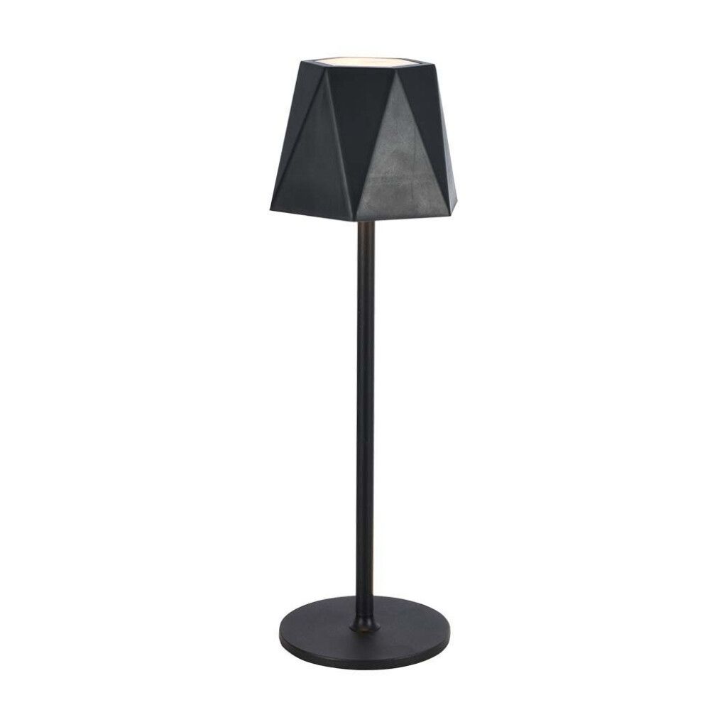 lampada led da tavolo v-tac vt-1034-b ricaricabile touch 3in1 nera