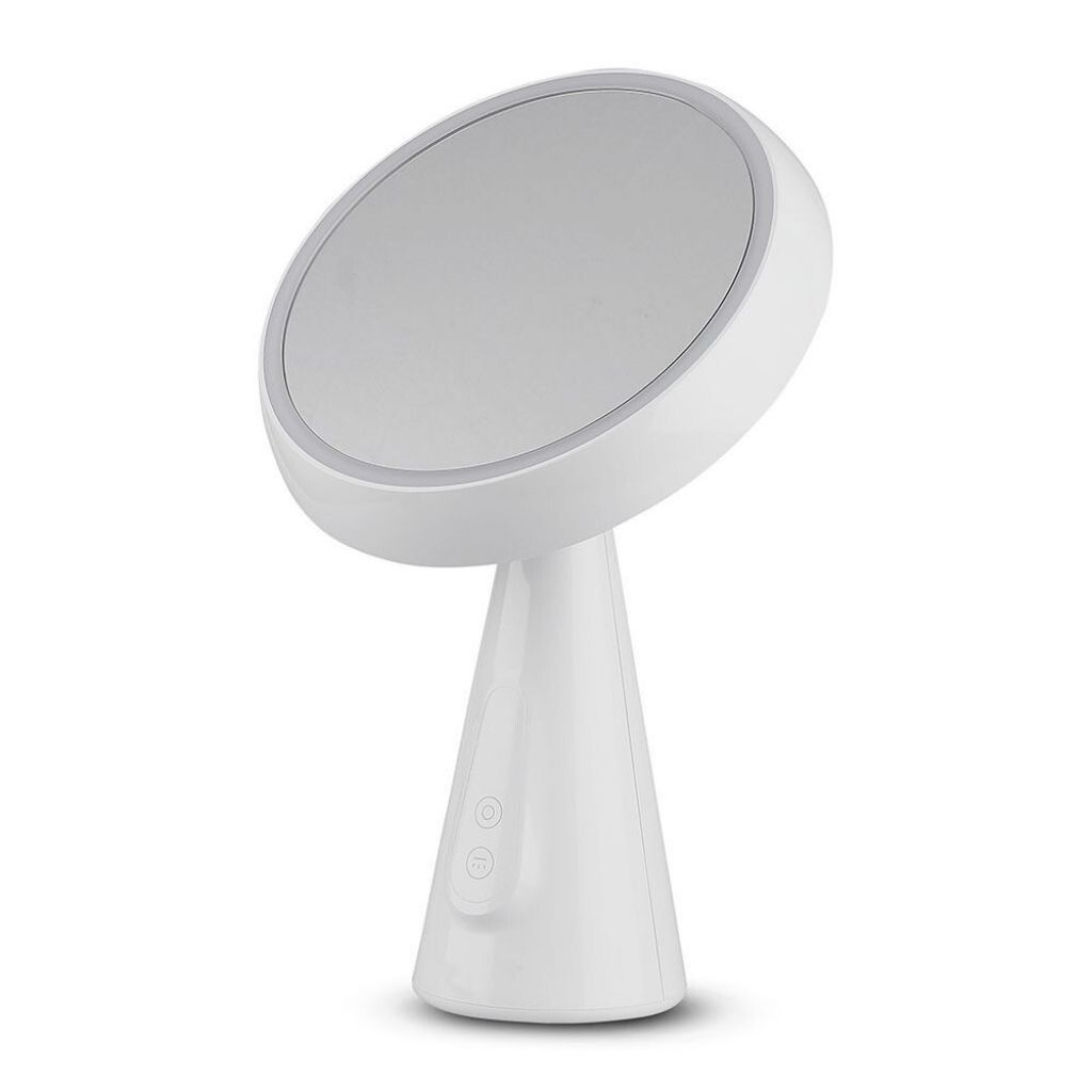 lampada specchio led ricaricabile v-tac vt-7905 5w 3000k dimmerabile