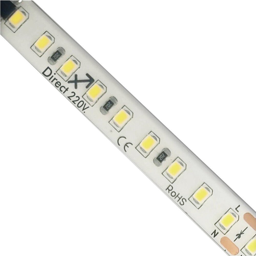 Strisce Led, striscia led 220v ip67 smd 3535 al metro cw